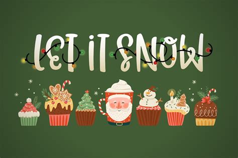 Christmas Lights Font - Design Cuts