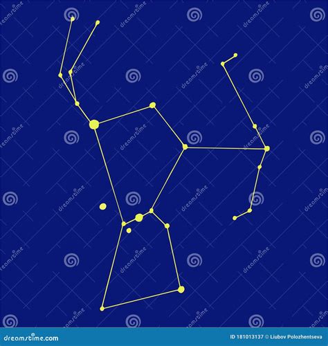 Constellation Orion Vector Illustration | CartoonDealer.com #114364824