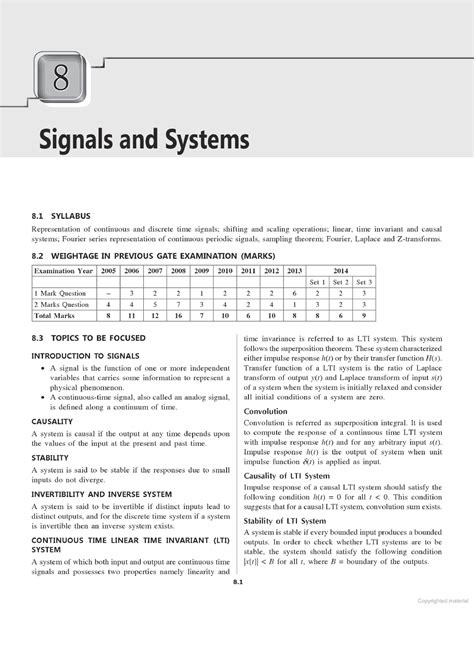 Signal and system - Electrical Engineering - Studocu