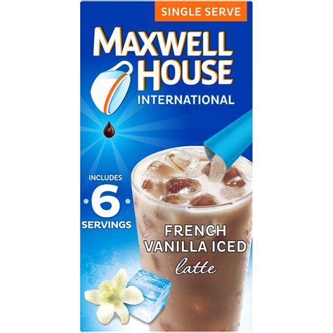 Maxwell House International French Vanilla Iced Latte Café-Style Single ...