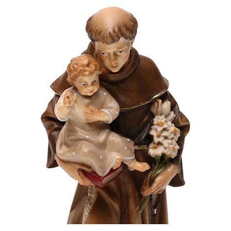 St Anthony of Padua statue in Valgardena wood | online sales on HOLYART.com