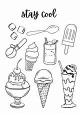 Ice Cream Cone Without Coloring Page sketch template