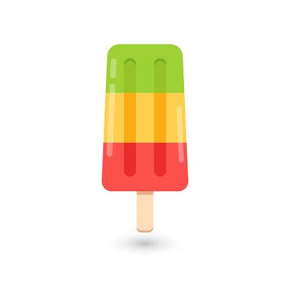 Ice Pop Cartoon Vector Ice Pop On White Background Stock Illustration ...