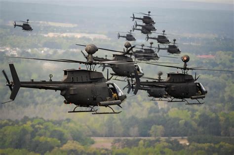 The Aviationist » Record formation of 30 U.S. Army’s Kiowa helicopters performs farewell flight ...