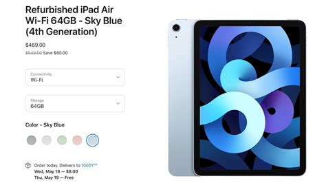 Apple Now Offering Refurbished 2020 iPad Air 4 Models - MacRumors