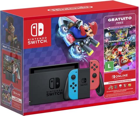 Nintendo Switch Mario Kart 8 Deluxe + 3 Month Nintendo Switch Online ...