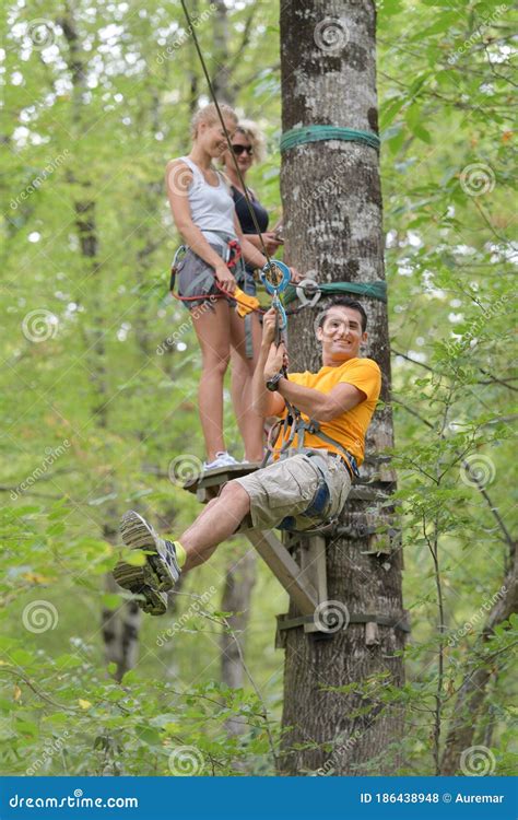 Portrait People and Tree Obstacle Course Stock Photo - Image of tree ...