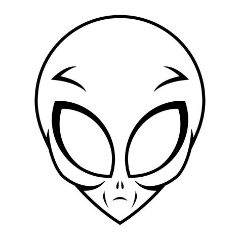 Alien head vector illustration 550757 Vector Art at Vecteezy