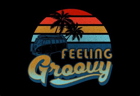 Feeling Groovy design for t shirt - Buy t-shirt designs