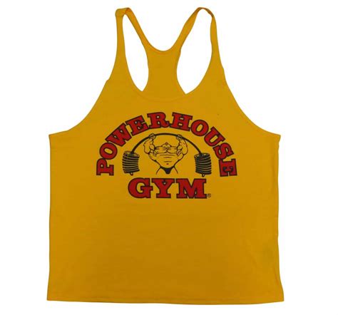 Powerhouse Gym Stringer Gold – BodyBeautifulApparel.com