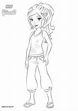 LEGO Friends Mia Coloring Pages  Free Printable sketch template
