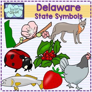 Delaware state symbols clipart by Teacher's Clipart | TpT