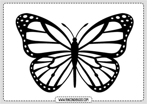 Dibujos de Mariposas para Colorear - Rincon Dibujos