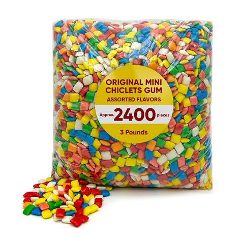 Amazon.com : Mini Chiclets Gum Original - 3 pounds approx 2400 count ...