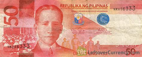 50 Philippine Peso (Sergio Osmena) - Exchange yours for cash