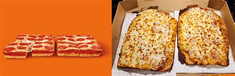 Little Caesars Detroit Style Deep Dish - tasted okay but the shape was ...