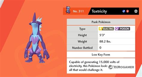 Pokémon Sword and Shield Toxel evolution method: how to evolve Toxel into Toxtricity with Low ...