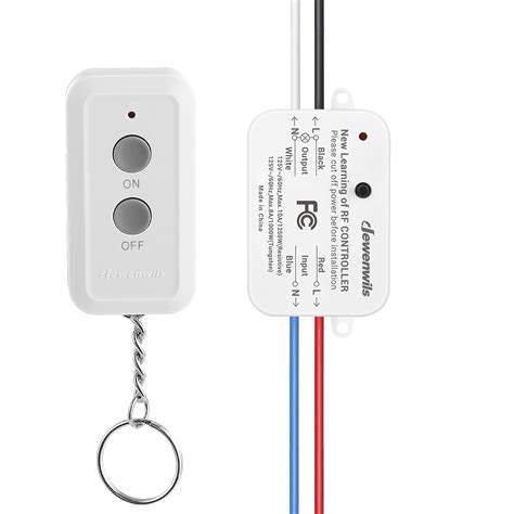 DEWENWILS Wireless Light Switch and Receiver Kit, No in-Wall Wiring ...