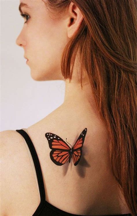 27+ Inspiring 3D Butterfly Tattoos Designs