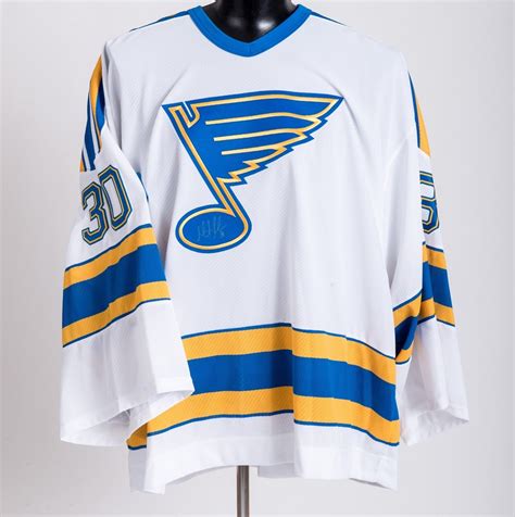 Martin Brodeur Autographed Winter Classic Alumni Game-worn Jersey - St. Louis Blues - NHL Auctions