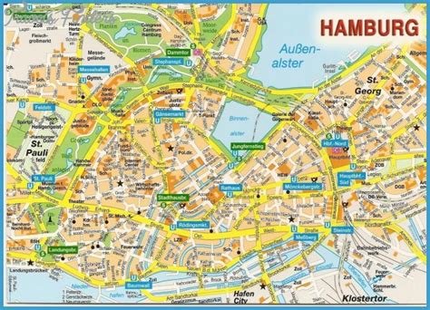 Hamburg Subway Map - TravelsFinders.Com