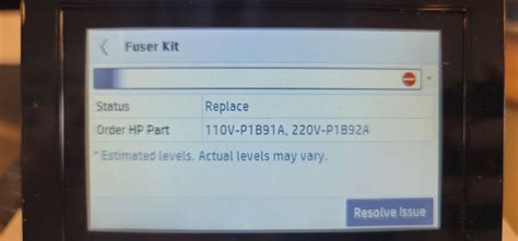 "Incompatible Fuser Kit" message after installing new fuser ... - HP ...