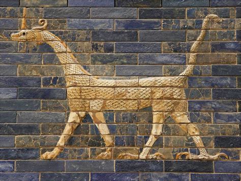 curious long-necked dragon (sirrush) [Ishtar gate] | Ancient babylon ...