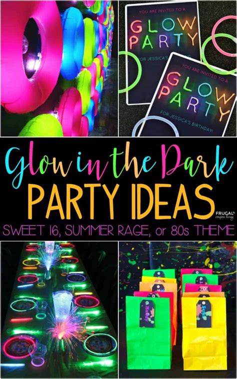 Glow in the Dark Party Ideas | Neon party decorations, Neon party, Glow in the dark