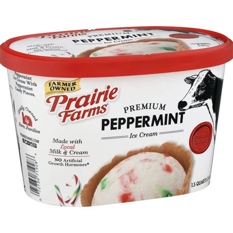 Prairie Farms Ice Cream, Premium, Peppermint | Ice Cream, Treats & Toppings | Wagner’s IGA