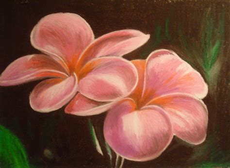 Oil Pastel Flowers - WetCanvas