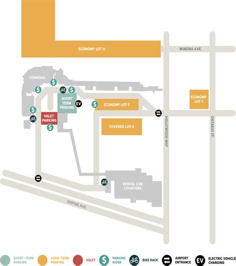 Parking Maps - Hollywood Burbank Airport