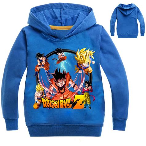 Kids Boys T shirt Dragon Ball Z Goku Long Sleeve Hoodies and ...