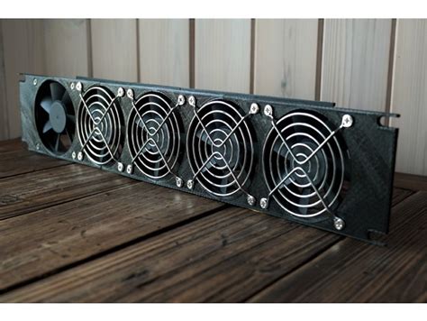 2U Rack Mount for 5x 80mm Fans - DownloadFree3D.com