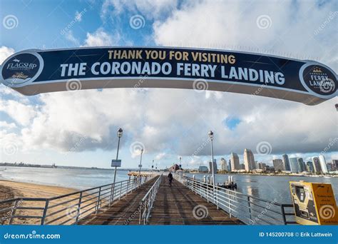 Coronado Ferry Landing Pier - CALIFORNIA, USA - MARCH 18, 2019 Editorial Stock Photo - Image of ...