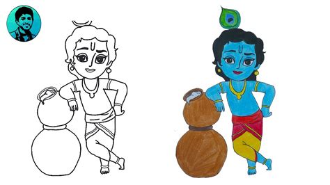 Krishna Drawing Easy For Kids - annunci-tx-udine