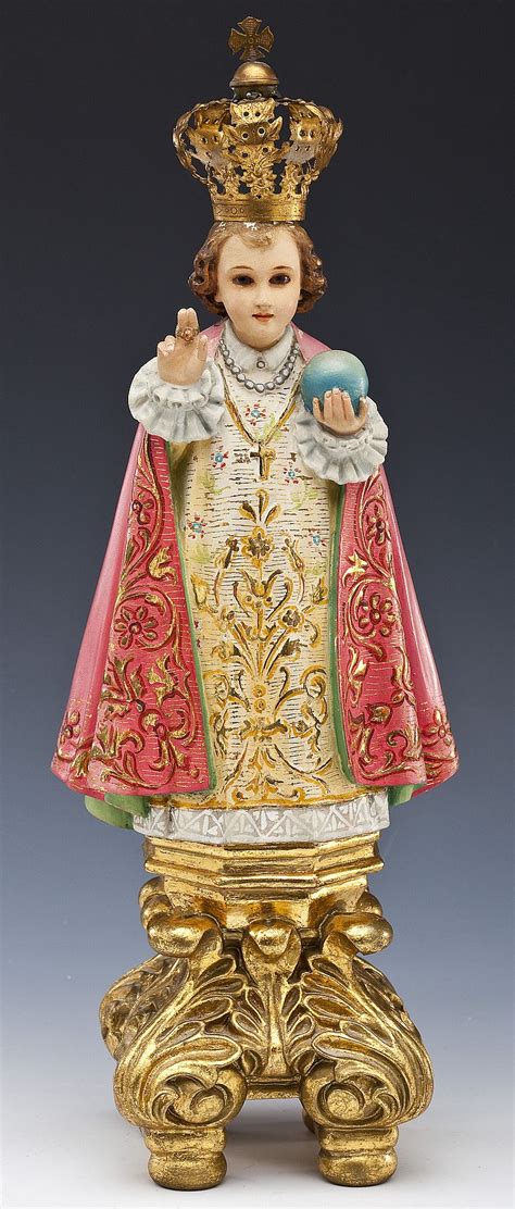 Sold Price: Holy Infant Jesus, Child of Prague Statue - August 6, 0115 ...