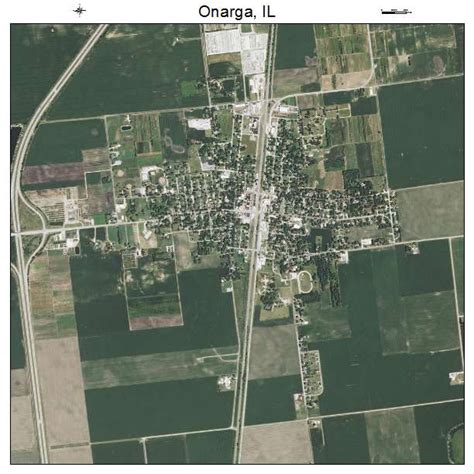 Aerial Photography Map of Onarga, IL Illinois