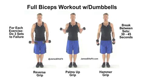 COMPLETE Biceps Workout using Dumbbells - YouTube