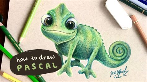 HOW TO DRAW PASCAL FROM TANGLED | with coloured pencils | Tangled ...