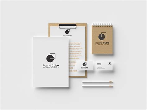 Flat and Minimalist Stationery LOGO on Behance