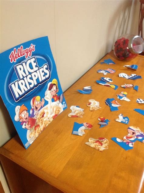 Puzzle from a cereal box. Another fun game. | Kelloggs rice krispies ...