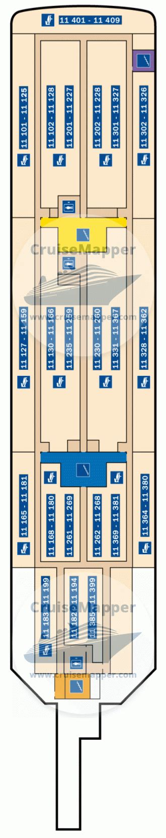 Stena Britannica ferry deck 11 plan | CruiseMapper