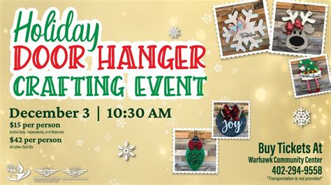 Door Hanger Craft | The Makery, Omaha, NE | December 3, 2022