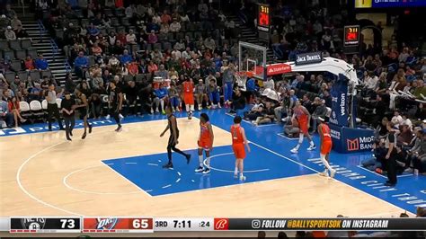 Mikal Bridges with a dunk vs the Oklahoma City Thunder - Yahoo Sports