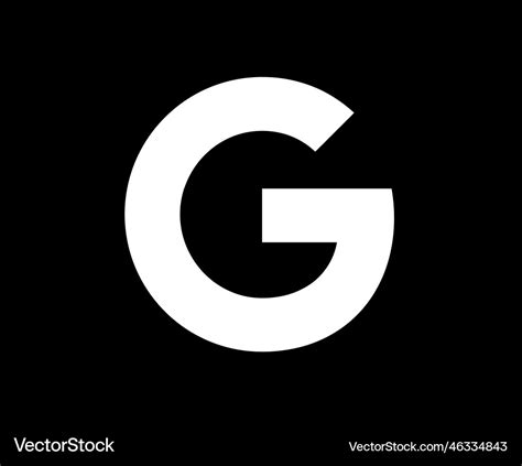 Google symbol logo black and white design Vector Image