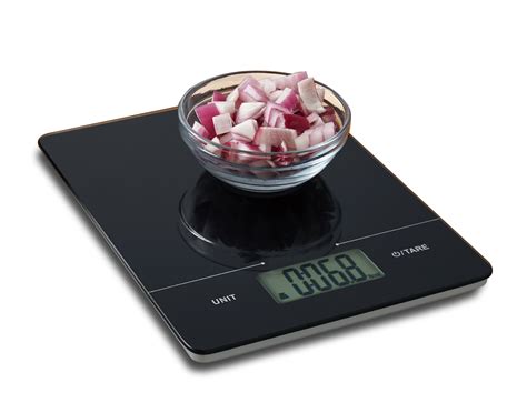 Mainstays Slim Digital Kitchen Scale, Food Scale with Tempered Glass ...