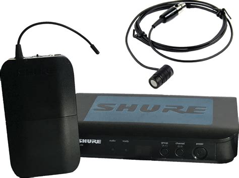 Shure BLX14 / WL185 lavalier / lapel wireless microphone bundle (hire per night) - Element ICT