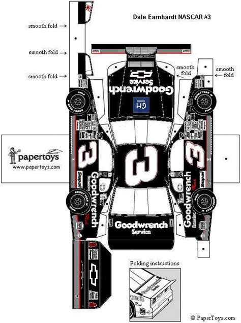 12 best Nascar papercraft images on Pinterest | Paper crafts, Paper models and Paper templates