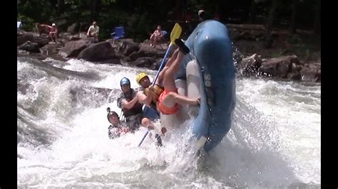 Ocoee River Whitewater Rafting Flips & Carnage Olympic Section - YouTube