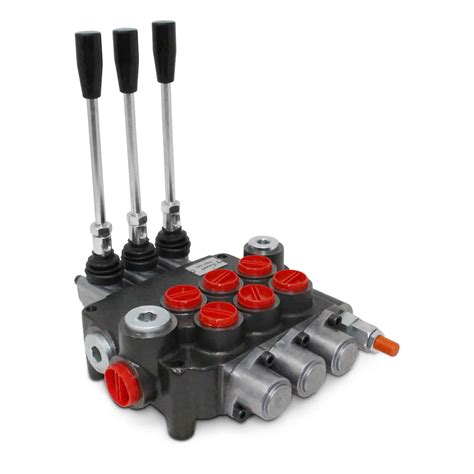 Monoblock Hydraulic Directional Control Valve, 3 Spool, 21 GPM